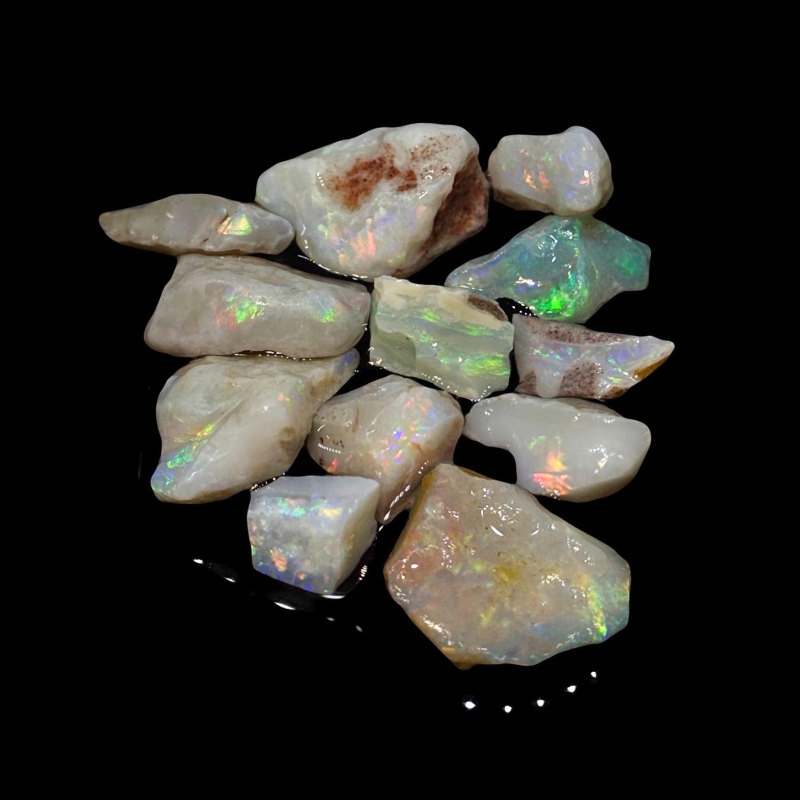 Rough Australian Coober Pedy Color Slush Opal Parcel Rough Australian Coober Pedy Color Slush Opal Parcel