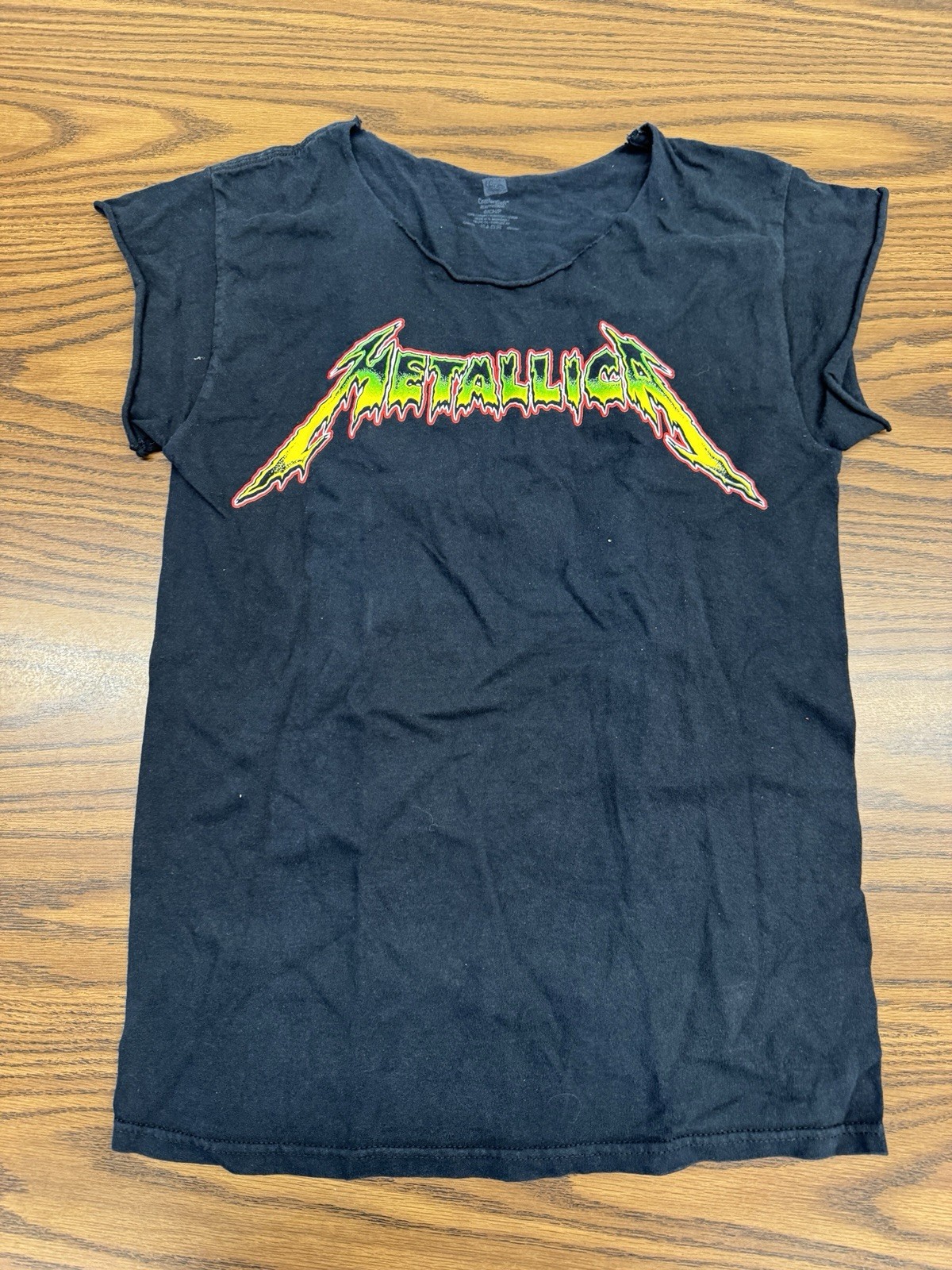 Rare Stern Metallica Pinball Machine Staff Shirt Cut Off Sleeves Adult S Rare Stern Metallica Pinball Machine Staff Shirt Cut Off Sleeves Adult S