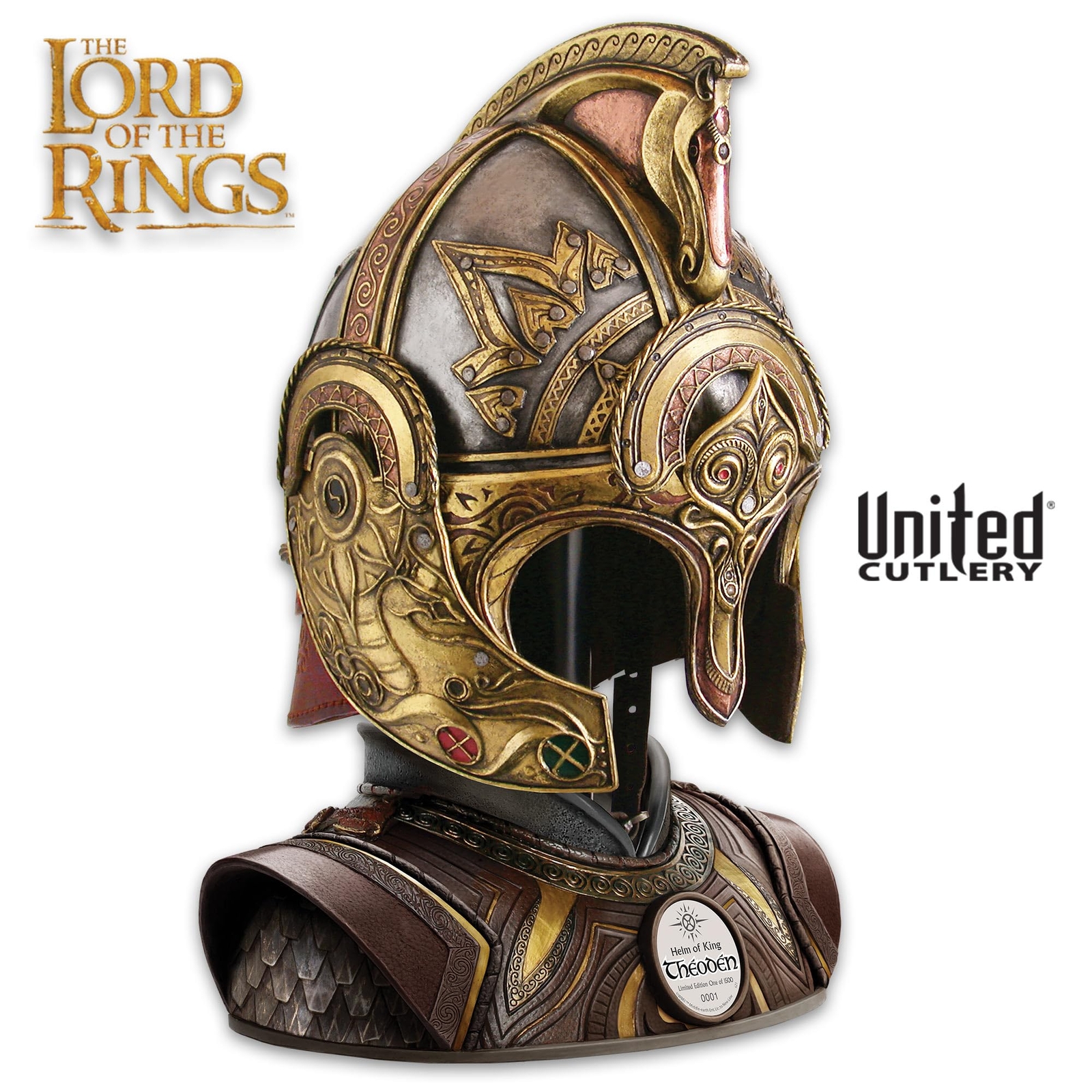 Helm Of King Theoden - LOTR of the Rings Replica Officially Licensed Collectible Helm Of King Theoden - LOTR of the Rings Replica Officially Licensed Collectible