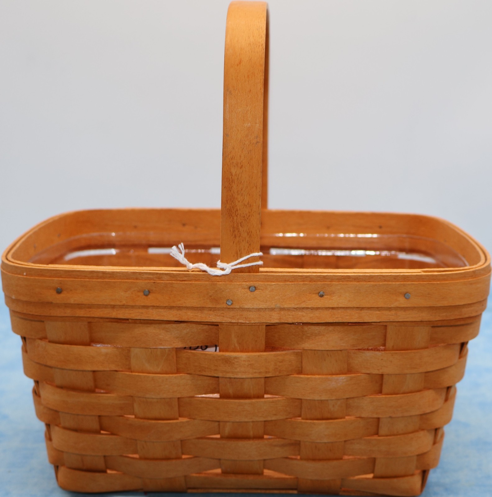 Longaberger 1997 Rectangular Basket Swing Handle Plastic Protector Longaberger 1997 Rectangular Basket Swing Handle Plastic Protector