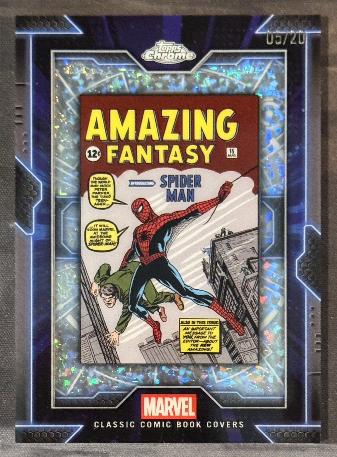2025 Topps Chrome Marvel #CC-2 Classic Comic Book Covers /20 2025 Topps Chrome Marvel #CC-2 Classic Comic Book Covers /20