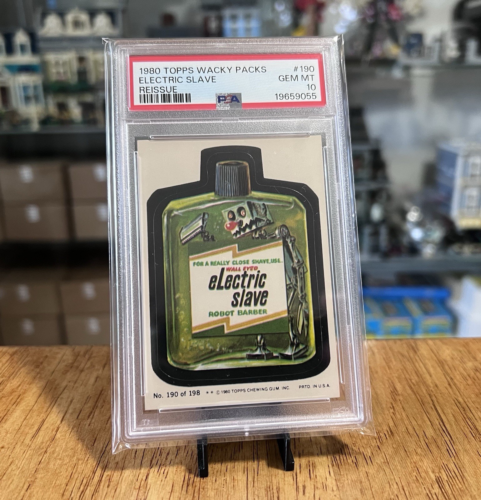 PSA 10 Vintage 1980 Topps Wacky Packs #190 Electric Slave Williams Lectric Shave PSA 10 Vintage 1980 Topps Wacky Packs #190 Electric Slave Williams Lectric Shave