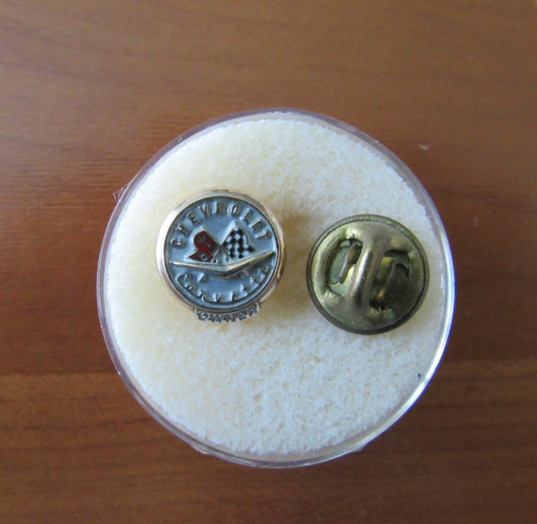 Original 1956–1967 Corvette Owner Lapel Pin Original 1956–1967 Corvette Owner Lapel Pin