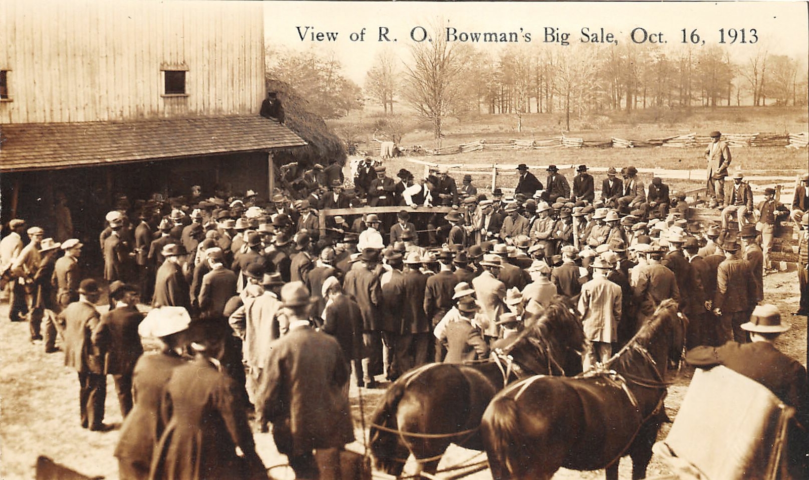 F70/ Medina Ohio RPPC Postcard 1913 Bowman's Store Big Sale Crowd F70/ Medina Ohio RPPC Postcard 1913 Bowman's Store Big Sale Crowd