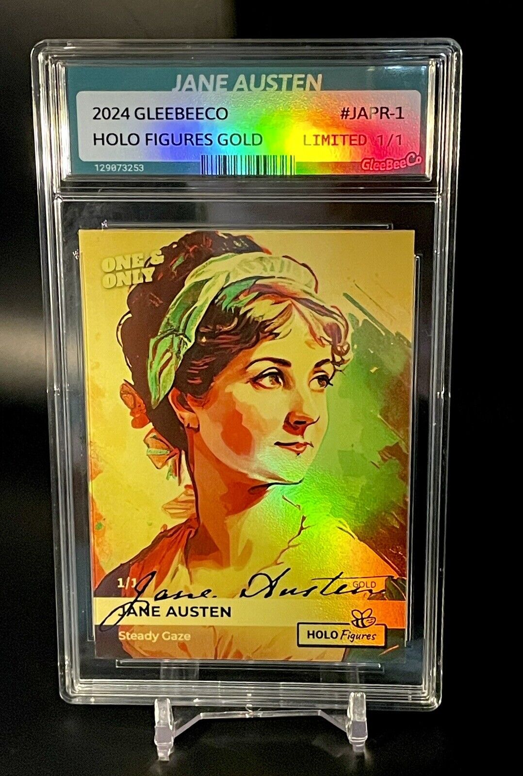 Holographic JANE AUSTIN Art Card 2024 GleeBeeCO #JAPR-1 *Gold* One & Only 1/1
