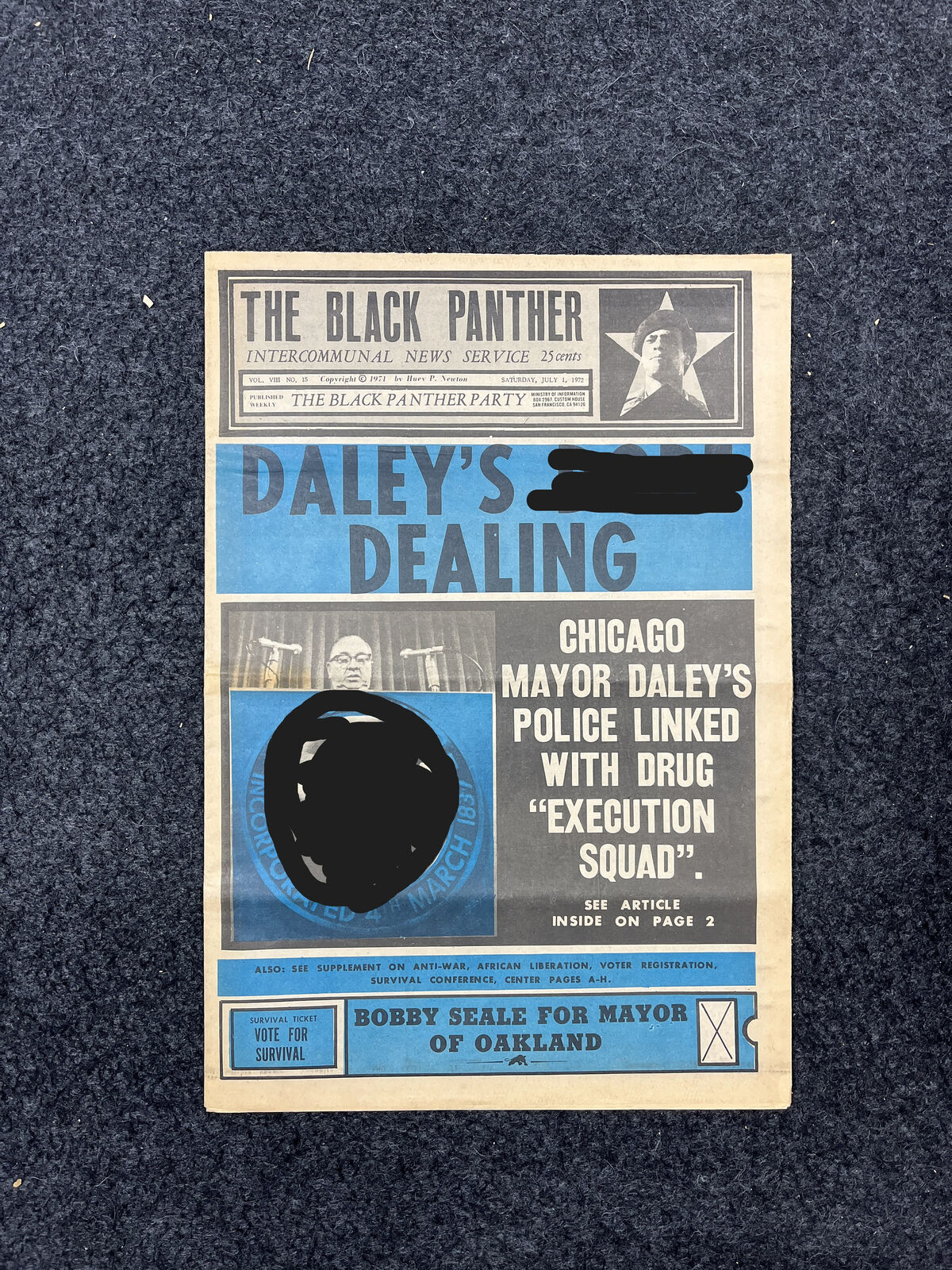 1971 Chicago Black Panther Party, Black Excellence, California Souvenir, Oaklan