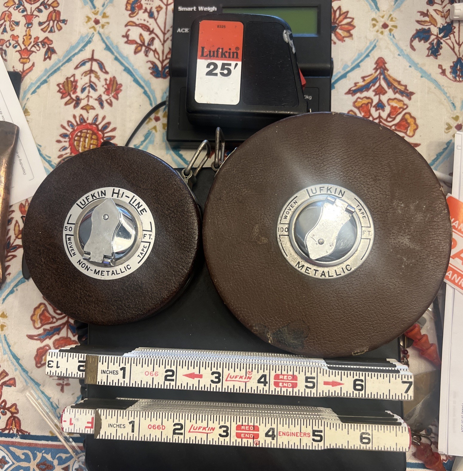 Lot Of 5 Lufkin Tape Measures/MEASURING STICKS Lot Of 5 Lufkin Tape Measures/MEASURING STICKS
