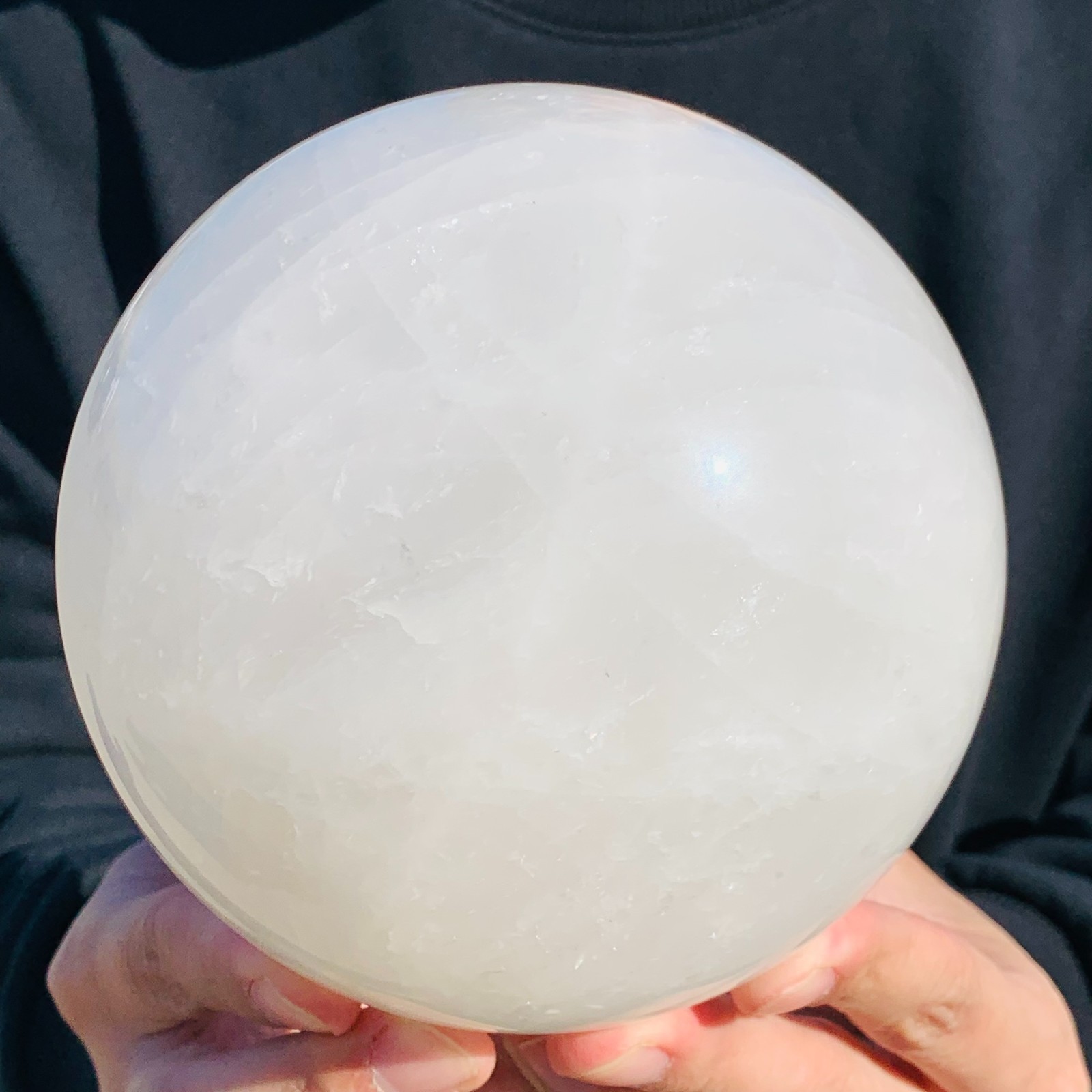 6.16LB Natural White Crystal ball Quartz crystal Sphere Crystal Reiki Healing 6.16LB Natural White Crystal ball Quartz crystal Sphere Crystal Reiki Healing