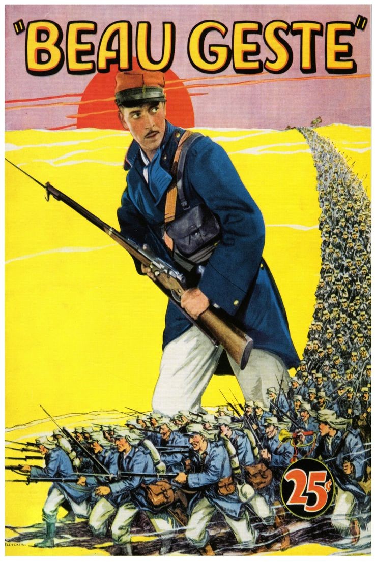 Beau Geste Vintage Art Print 🌅✨ - Mid-20th Century Classic 24x36”