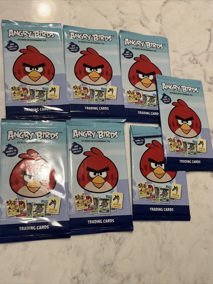Lot of 7 2012 Rovio Entertainment Angry Birds Trading Card Wax Packs 49 Cards Lot of 7 2012 Rovio Entertainment Angry Birds Trading Card Wax Packs 49 Cards