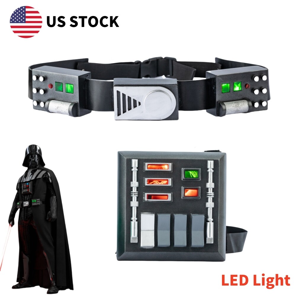 US STOCK Star Wars Darth Vader Belt & Chest Plate with Led Lights Cosplay Props