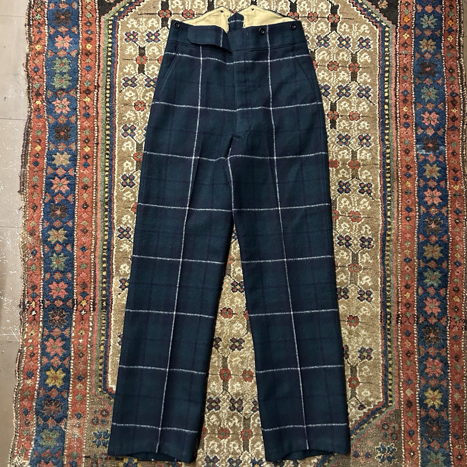 Vintage 1947 British Army Scottish Tartan Trews Sz 30 Vintage 1947 British Army Scottish Tartan Trews Sz 30