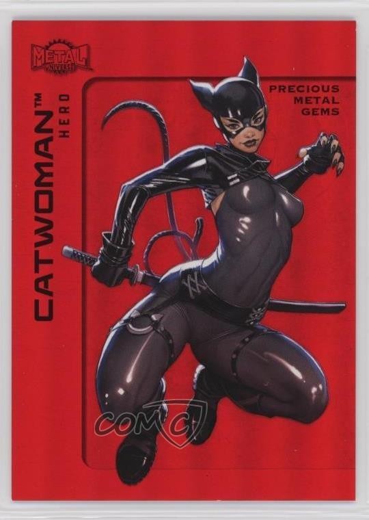 2025 Skybox Metal Universe Batman PMG Red /100 Catwoman #44 0i47