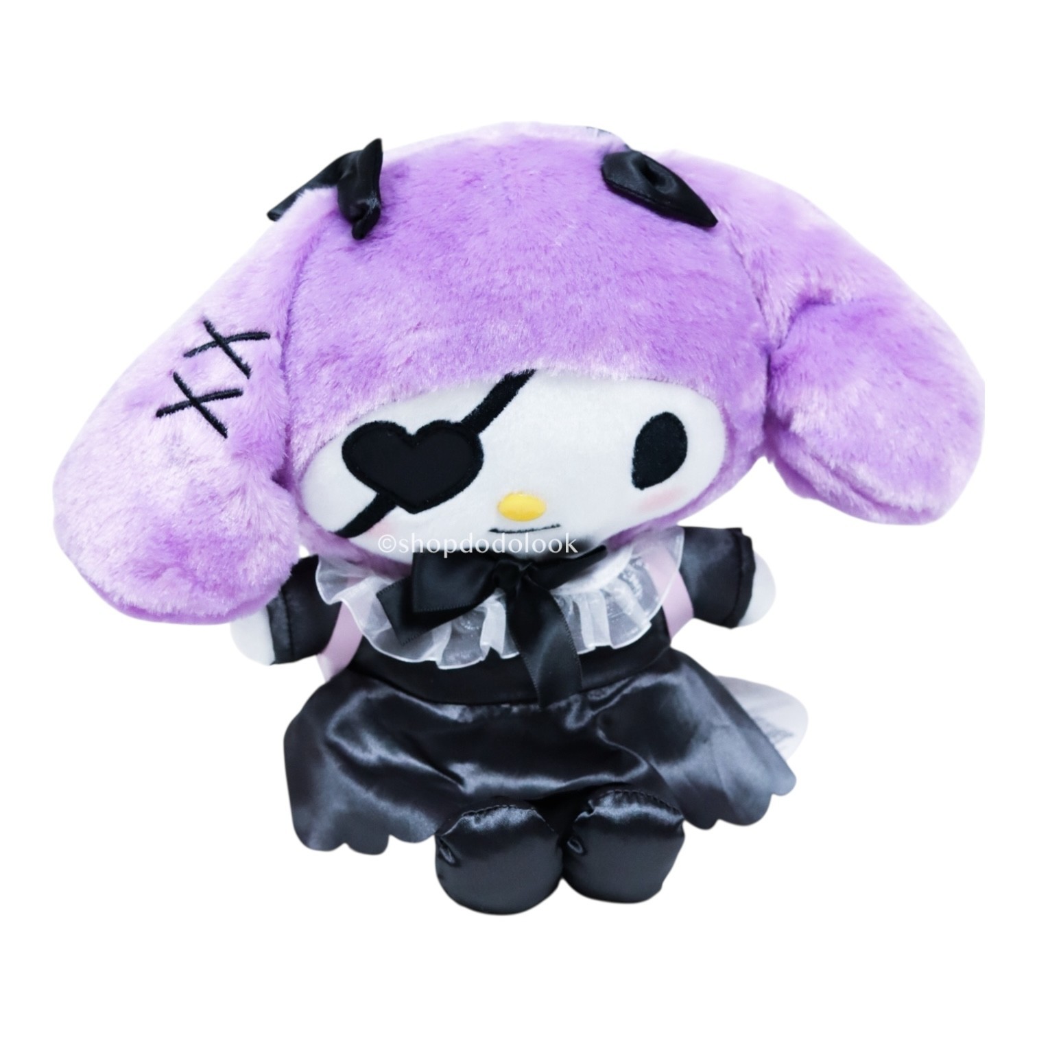 My Melody Kuromi SET of 2 P style Gothic Style Purple plush Doll Sanrio Furyu