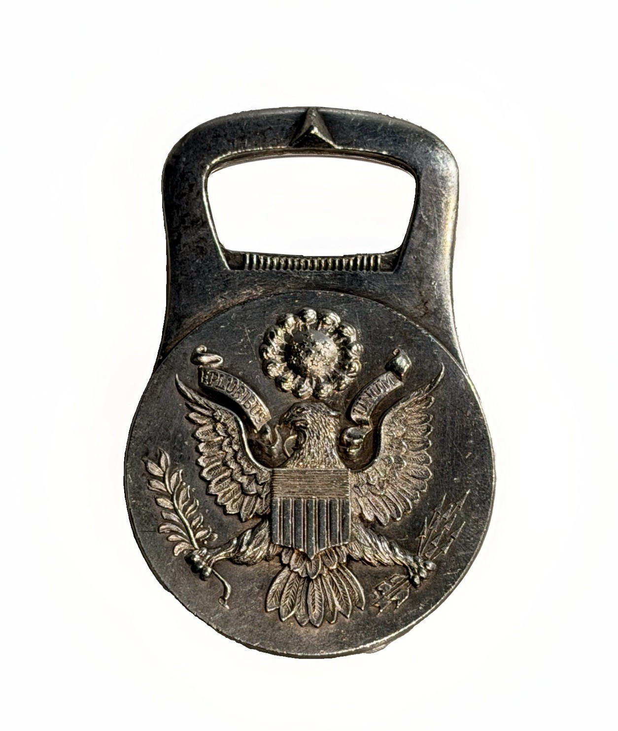 Christofle France Silver Plate USA Seal Monogram Bottle Opener Blank Christofle France Silver Plate USA Seal Monogram Bottle Opener Blank