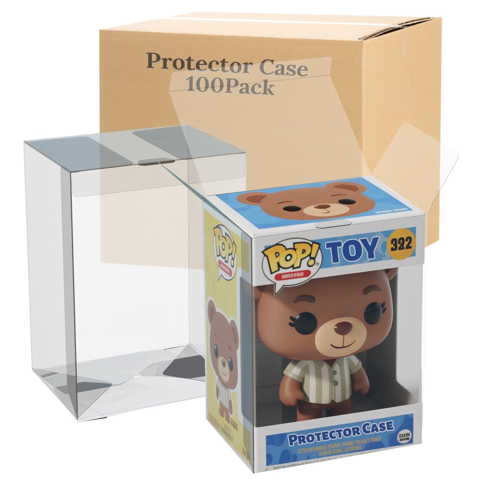 100 Pack Clear Protectors Case Compatible with Funko Pop Protector Case for 4... 100 Pack Clear Protectors Case Compatible with Funko Pop Protector Case for 4...