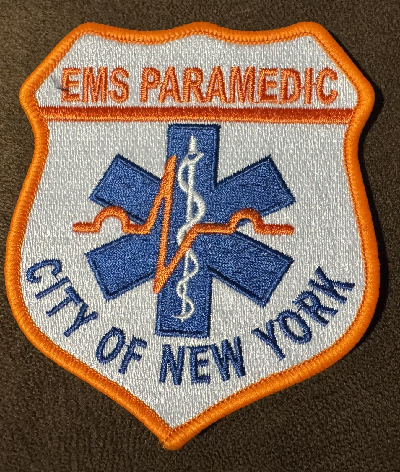 City of New York Emergency Medical Service Paramedic Shirt/Jacket/Uniform Patch City of New York Emergency Medical Service Paramedic Shirt/Jacket/Uniform Patch