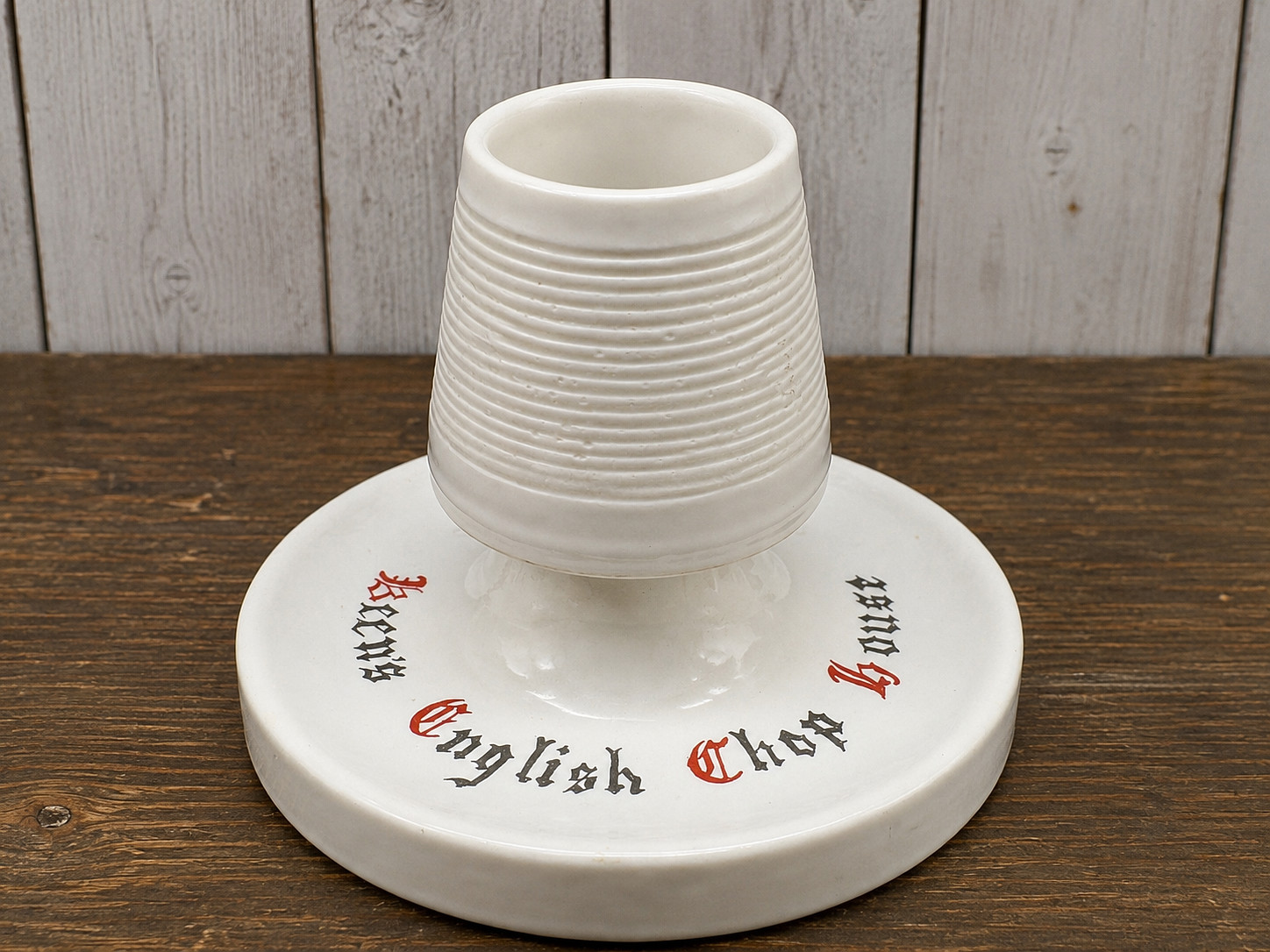Vintage Keen’s English Chop House Match Strike Striker Holder NYC Steakhouse