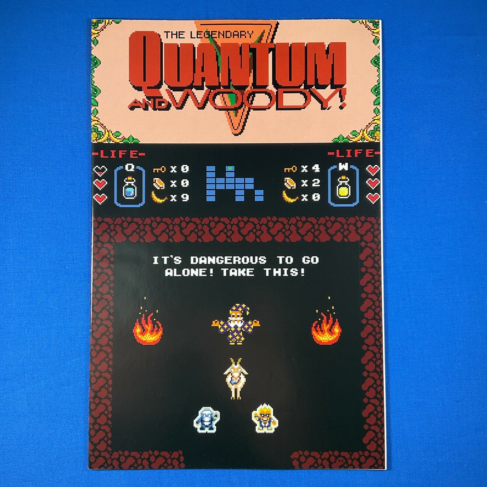Quantum and Woody #4 Legend of Zelda Homage 8-Bit Variant VALIANT COMICS 2013