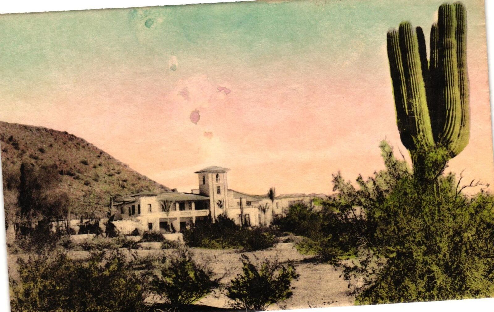 Vintage Postcard- MAIN BUILDING, PARADISE INN, PHOENIX, AZ.