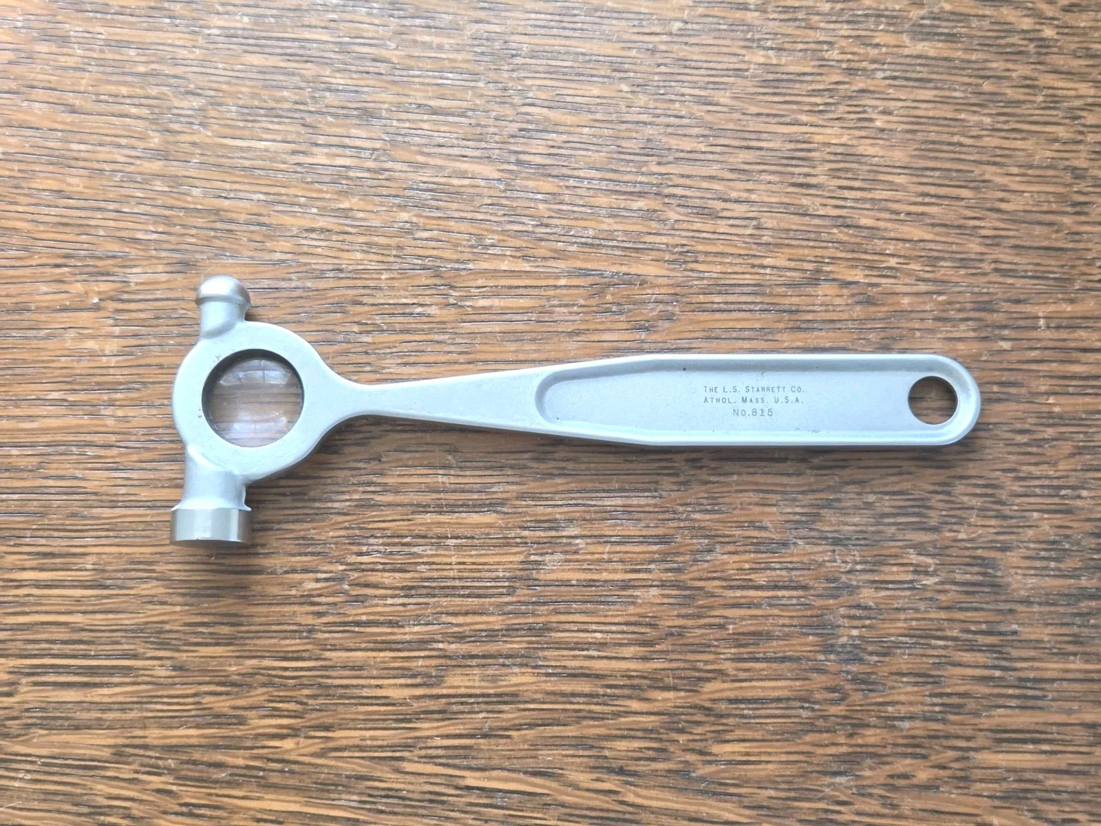 Starrett No. 815 Toolmakers Hammer w/Built-in Magnifying Glass Machinist Tool Starrett No. 815 Toolmakers Hammer w/Built-in Magnifying Glass Machinist Tool