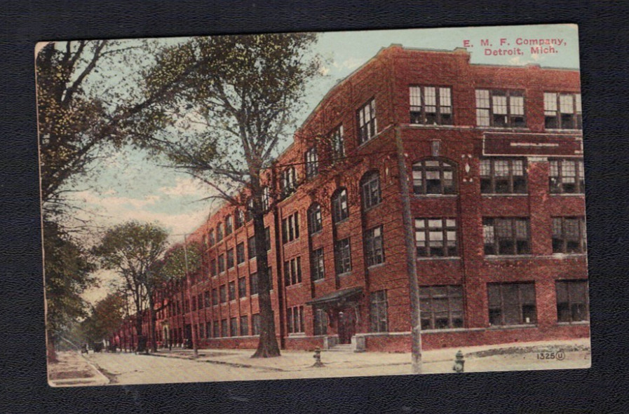 Detroit MI Michigan EMF Auto Factory Everitt Metzger Flanders Co Postcard 1912PM