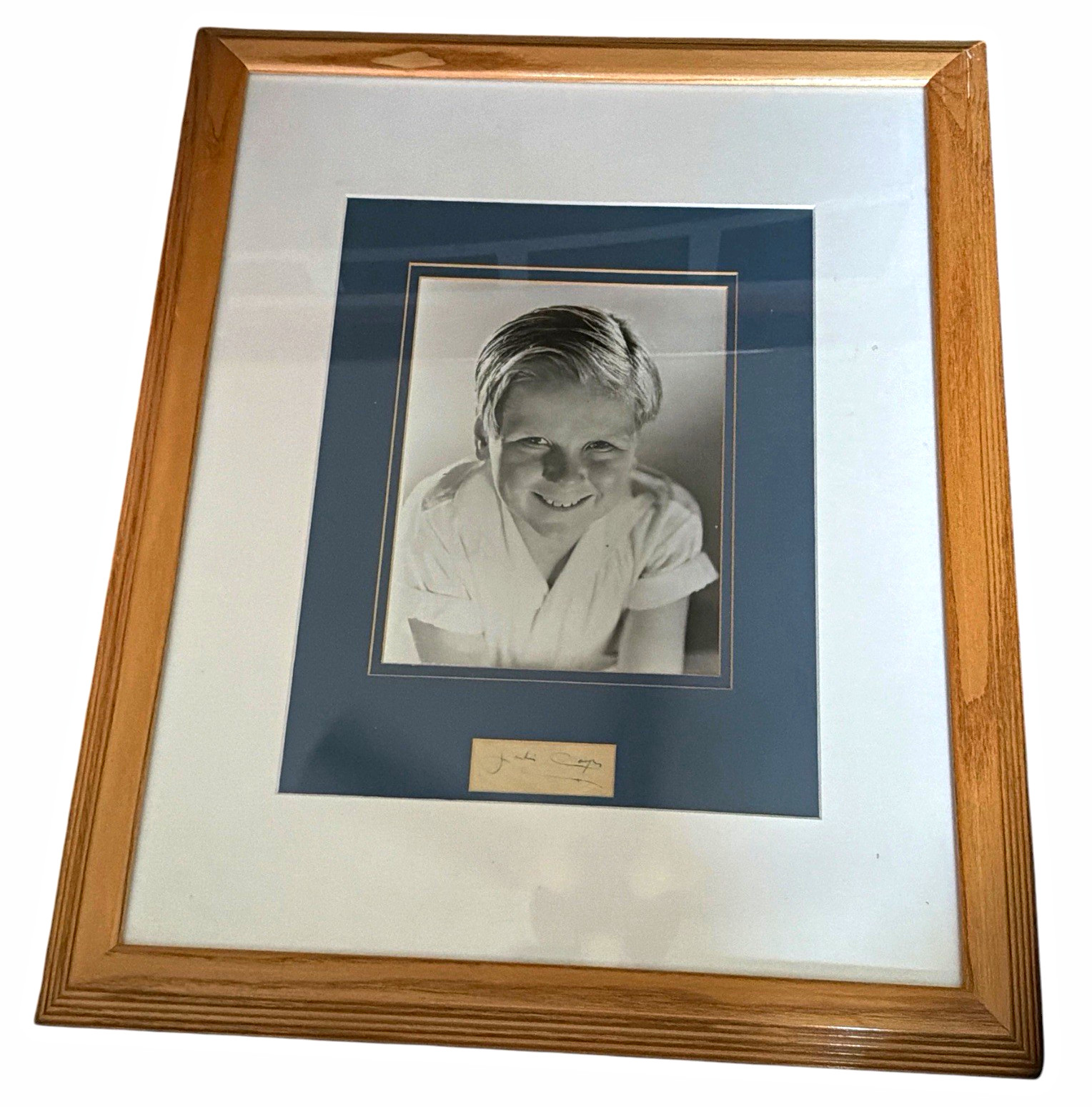 Jackie Cooper Signed Framed Photo Display w/ Walt Disney World Co. COA Jackie Cooper Signed Framed Photo Display w/ Walt Disney World Co. COA
