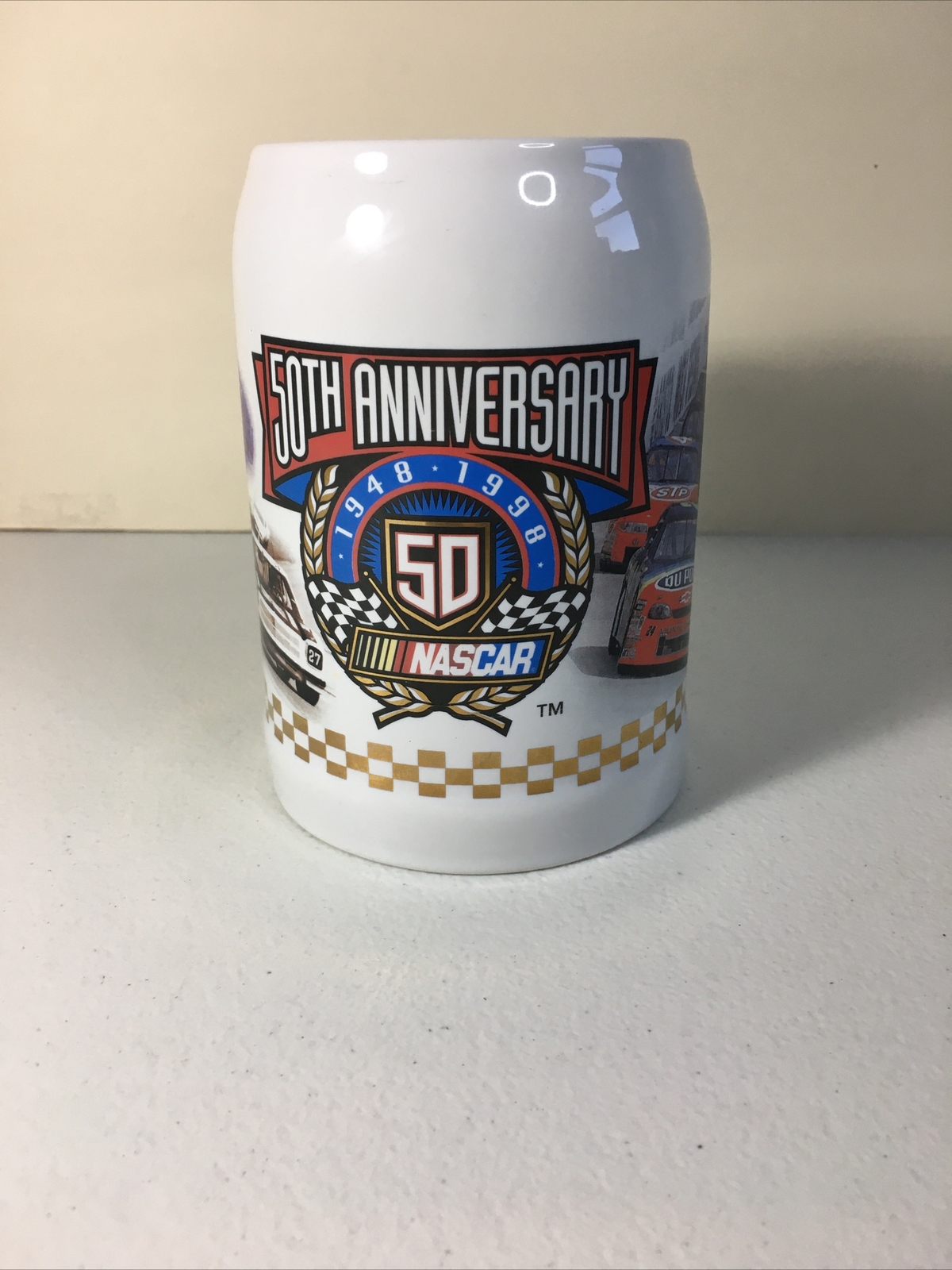 1998 Nascar 50th Anniversary Stein Mug 1998 Nascar 50th Anniversary Stein Mug