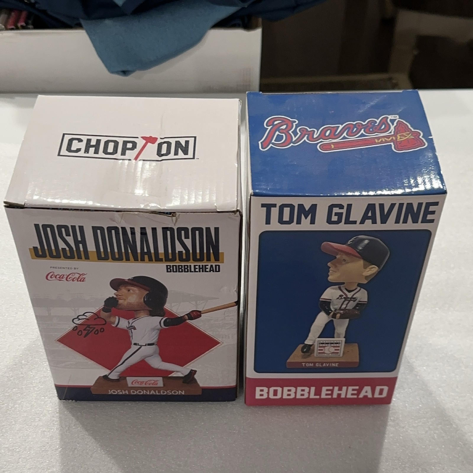 SGA Atlanta Braves Josh Donaldson Tom Glavine Bobblehead Set Coca-Cola MLB