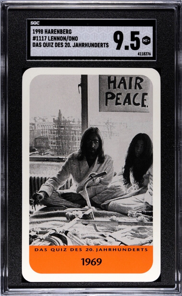 1998 Harenberg JOHN LENNON & YOKO ONO SGC 9.5 Pop 1 highest HOF The Beatles 1998 Harenberg JOHN LENNON & YOKO ONO SGC 9.5 Pop 1 highest HOF The Beatles