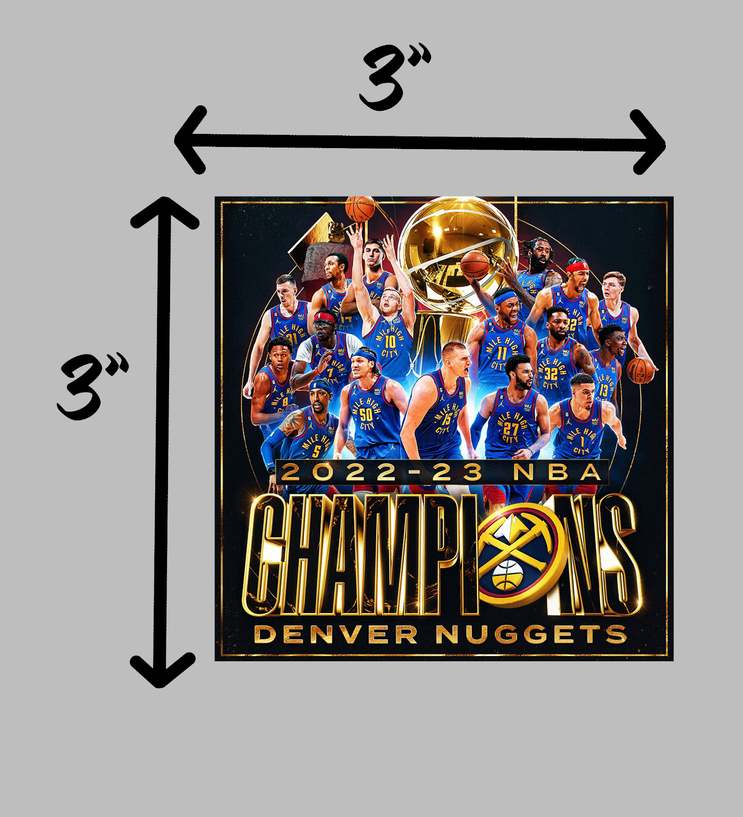 Denver Nuggets 2023 NBA Finals Champions 3