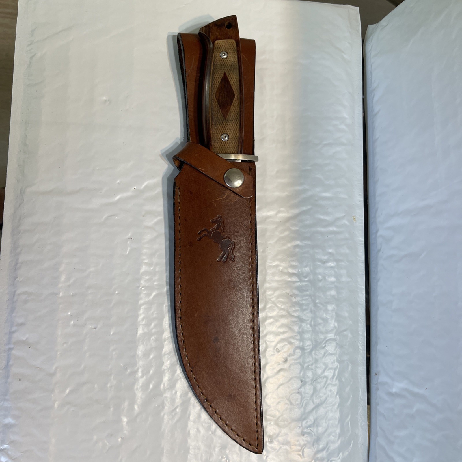 Colt  Limited Edition Bowie Knife CT-1 Made In The USA Large Fixed Blade Used