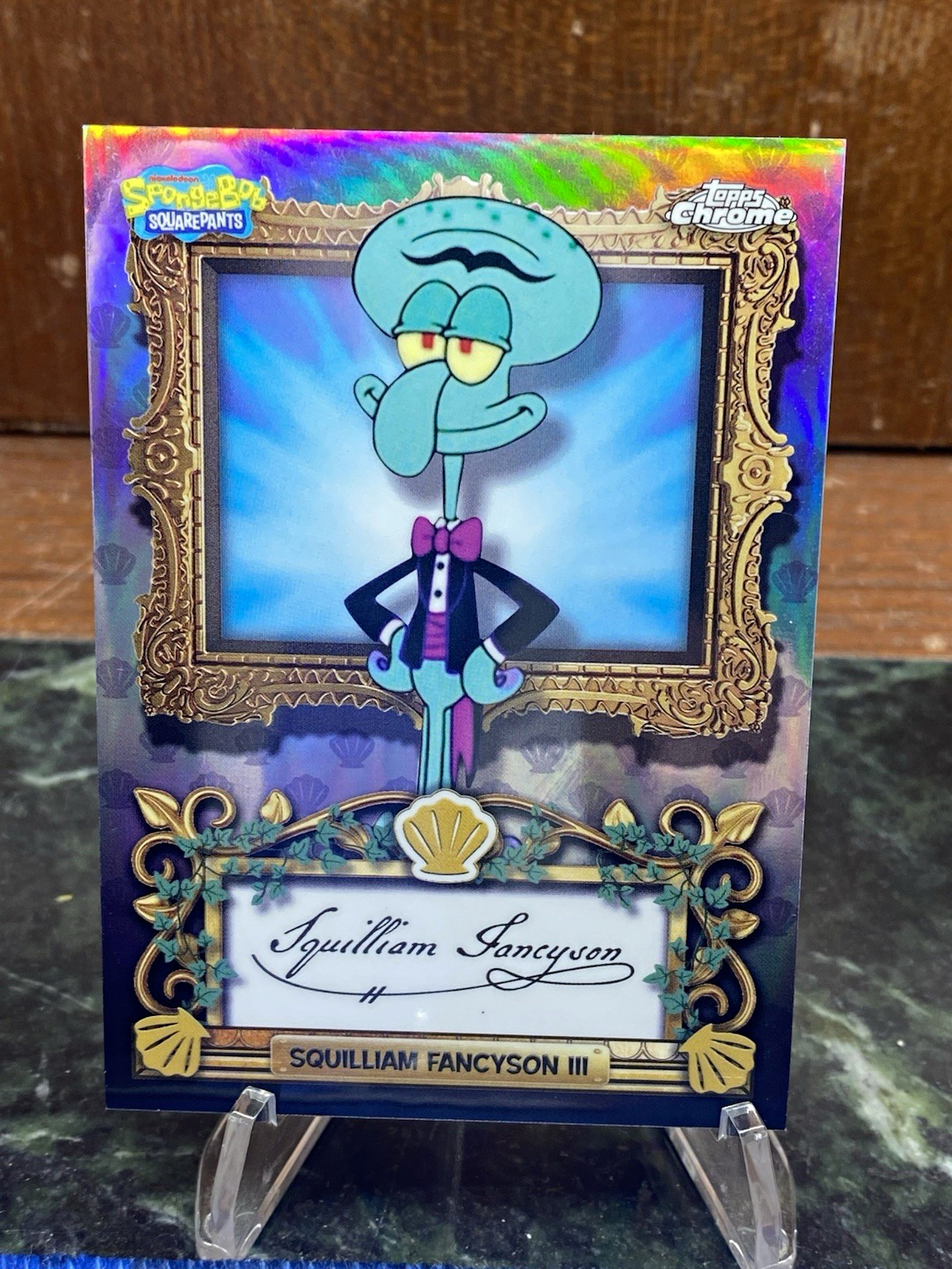Topps 2025 SpongeBob Chrome A Bikini Bottom VIP VIP-7 Squilliam Fancyson III Topps 2025 SpongeBob Chrome A Bikini Bottom VIP VIP-7 Squilliam Fancyson III