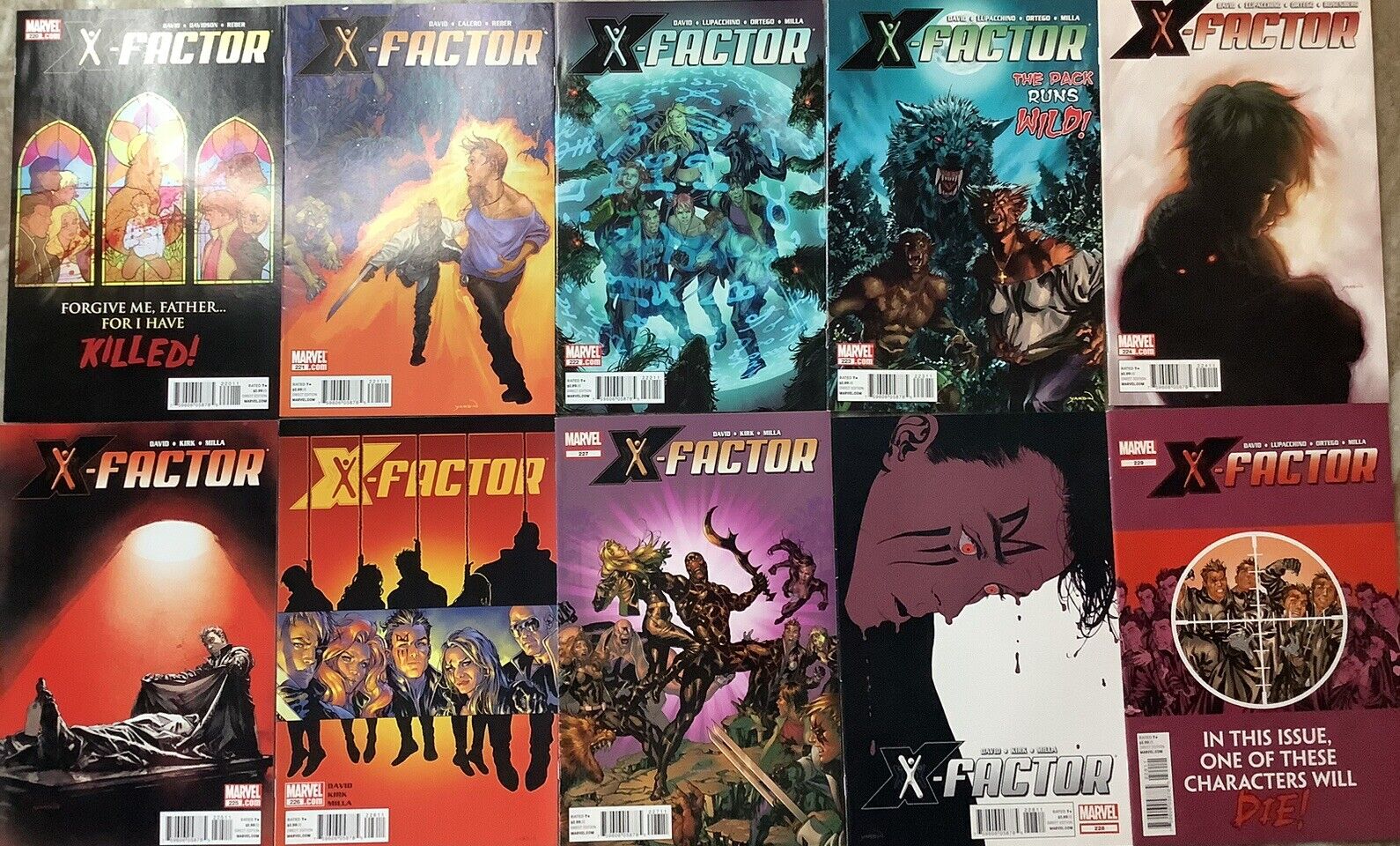 X-Factor 220-229 Marvel 2011/12 Comic Books