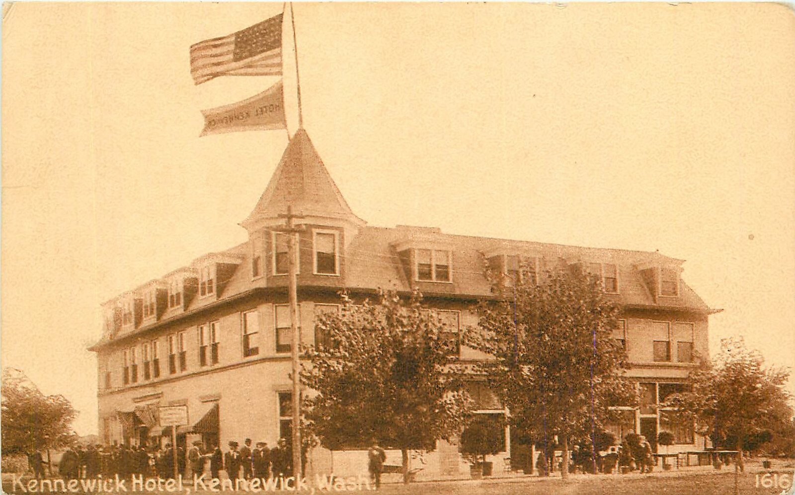 Postcard C-1910 Washington Kennewick Hotel occupation roadside 23-12151 Postcard C-1910 Washington Kennewick Hotel occupation roadside 23-12151