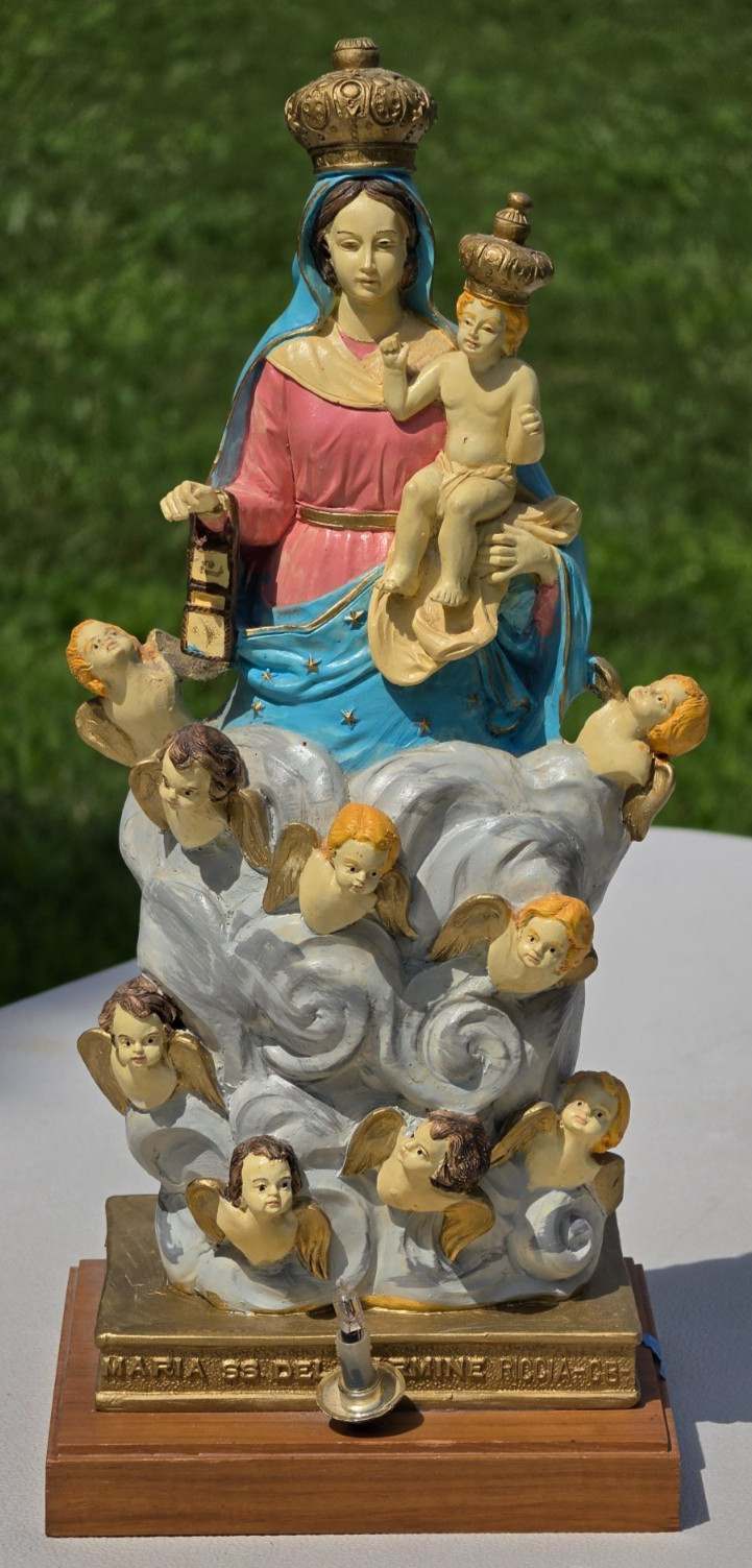 VINTAGE VIRGEN DE LORETO LARGE Statue Estatua Our Lady of Loretto Caart Saint VINTAGE VIRGEN DE LORETO LARGE Statue Estatua Our Lady of Loretto Caart Saint