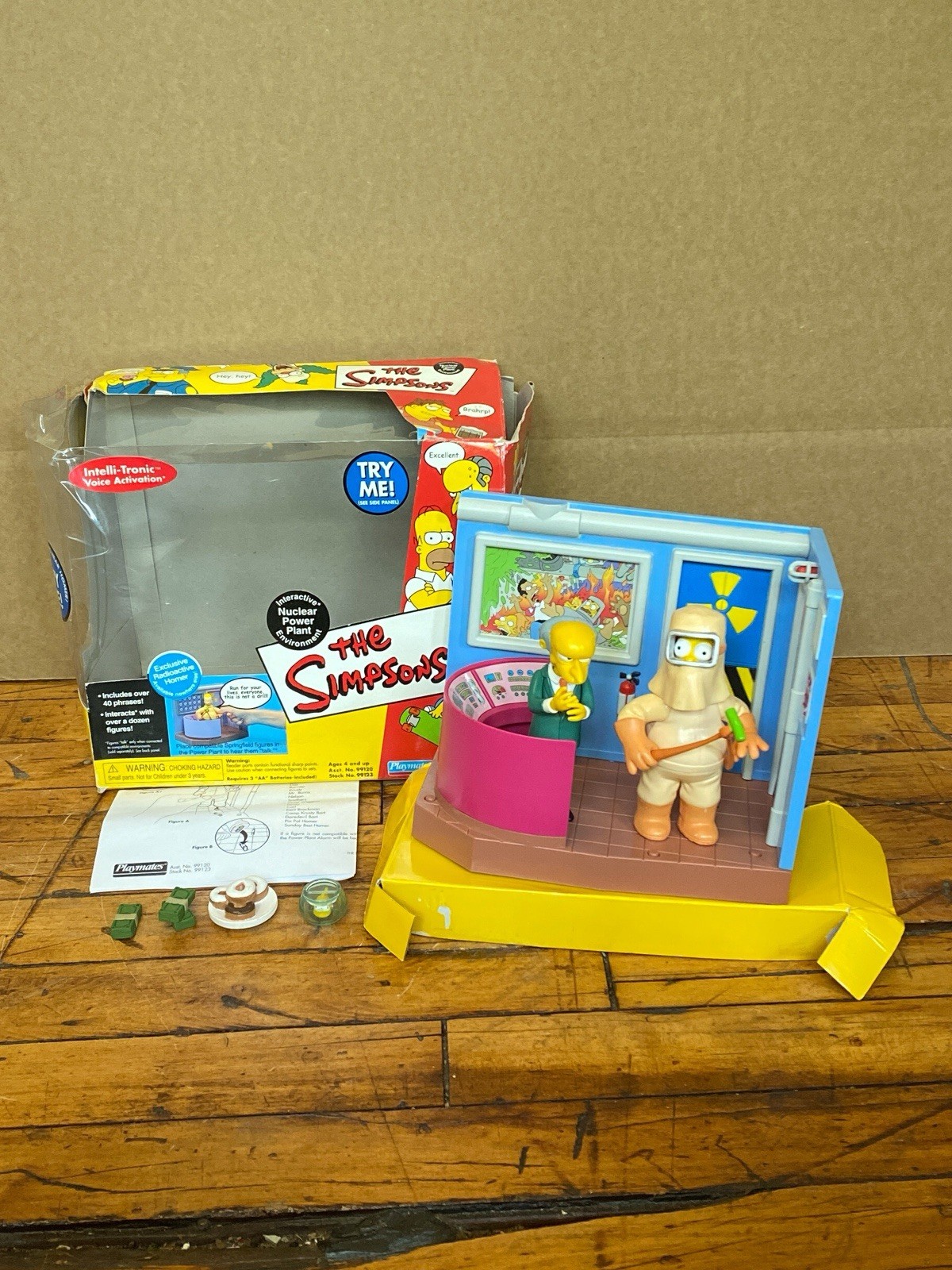 The Simpsons World of Springfield Nuclear Power Plant Playset Homer Playmates