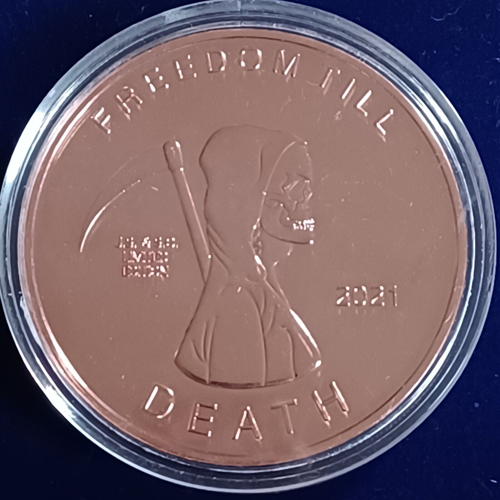Rare Freedom Till Death 2021 Challenge Coin J.S. & S.O. Limited Edition Medal