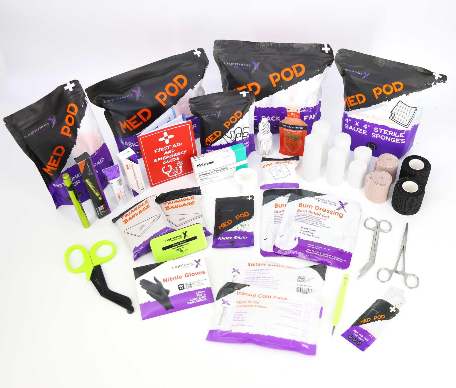 Lightning X Basic First Responder EMT Medical Stocked Trauma Fill Kit LXSMK-A Lightning X Basic First Responder EMT Medical Stocked Trauma Fill Kit LXSMK-A