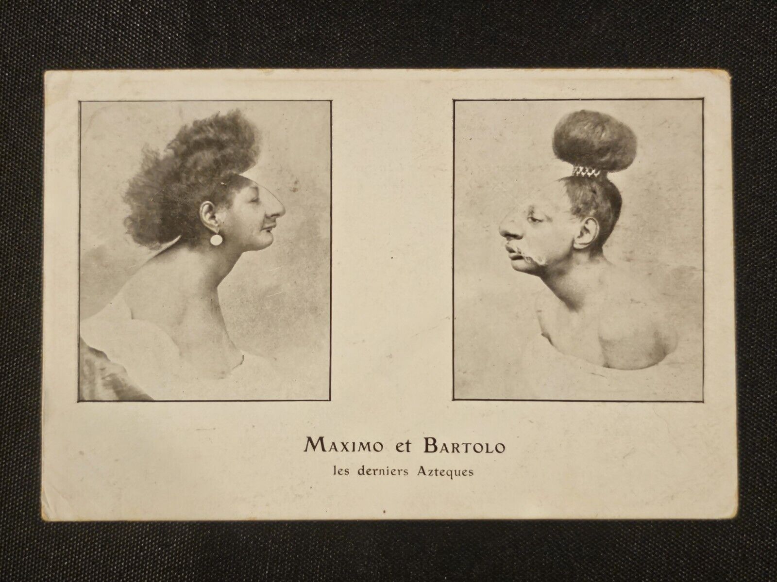 Maximo & Bartolo The Last Aztecs Antique Postcard France