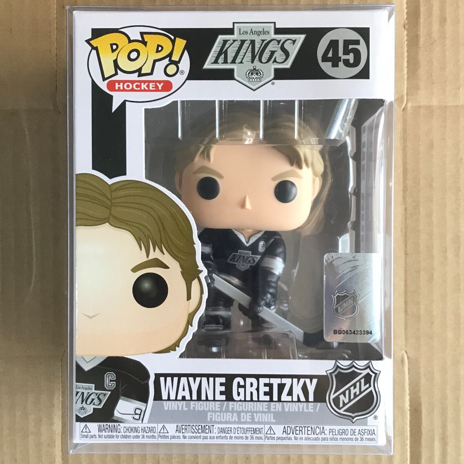 Funko Pop Wayne Gretzky #45, Los Angeles Kings, NHL, Hockey - 2018 Release