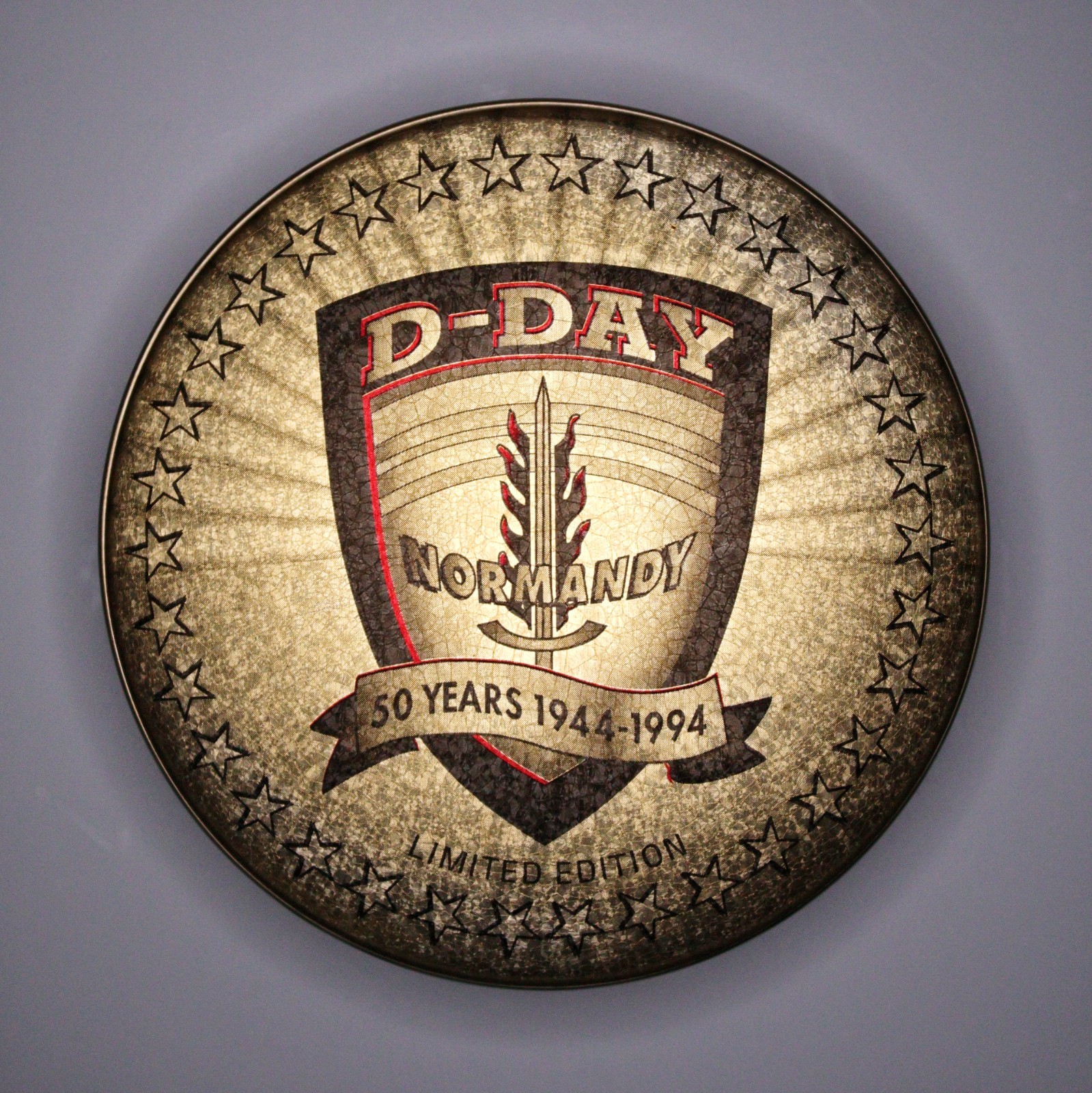 D-Day Normandy 50 Years 1944-1994 Collector's Edition Zippo Lighter w/ Tin Case