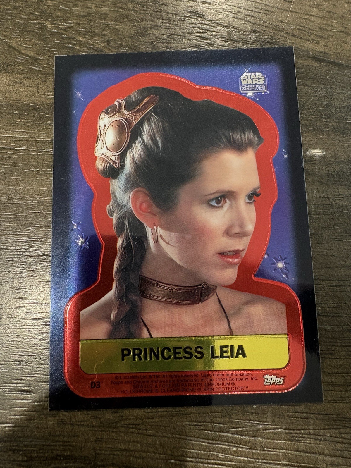 Princess Leia 1999 Topps Chrome Star Wars Return of the Jedi Insert Double Sided Princess Leia 1999 Topps Chrome Star Wars Return of the Jedi Insert Double Sided