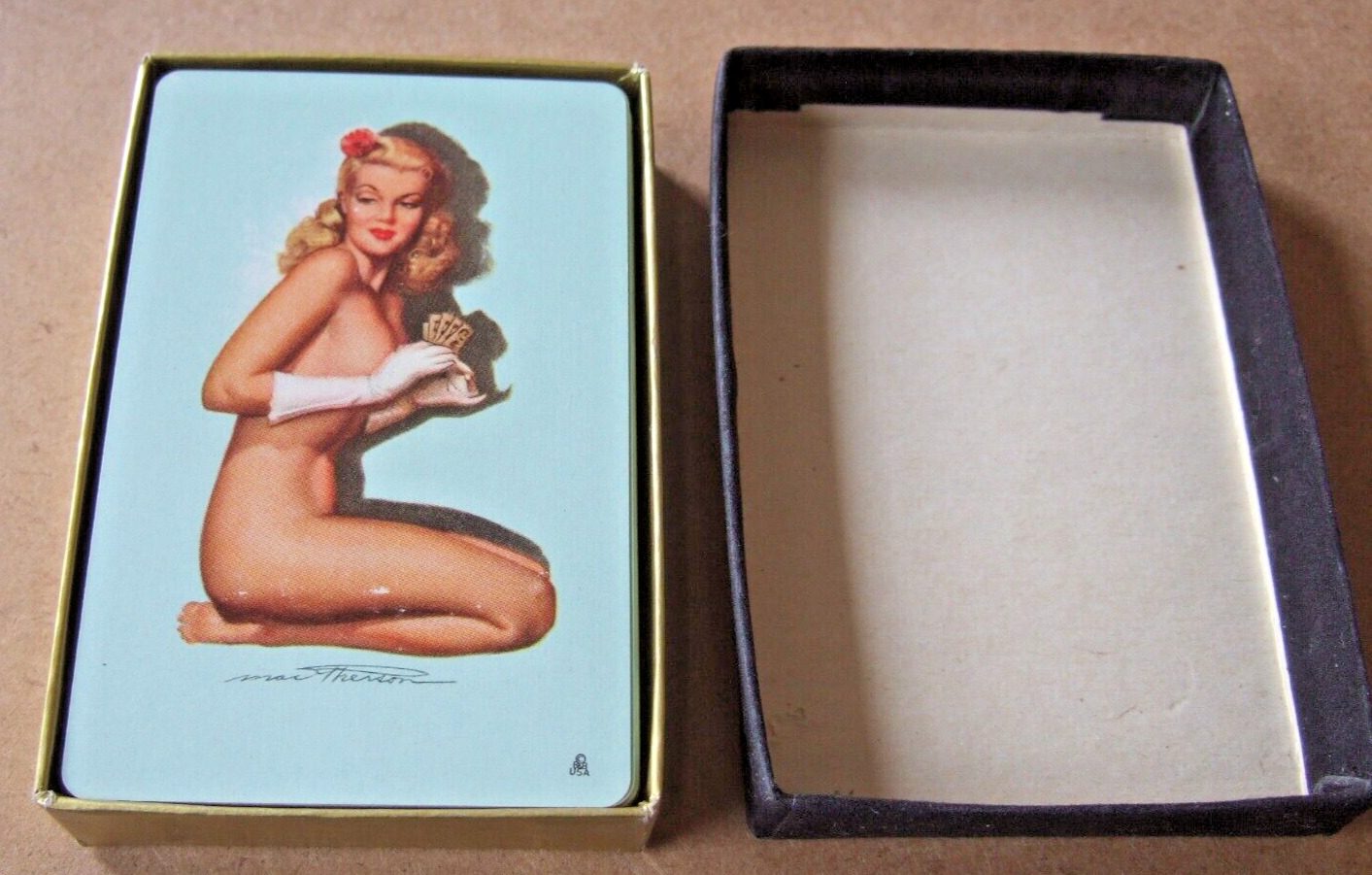 VINTAGE 1940s ORIGINAL MAC THERSON PIN-UP PLAYING CARDS  52 CARDS & 1 JOKER +