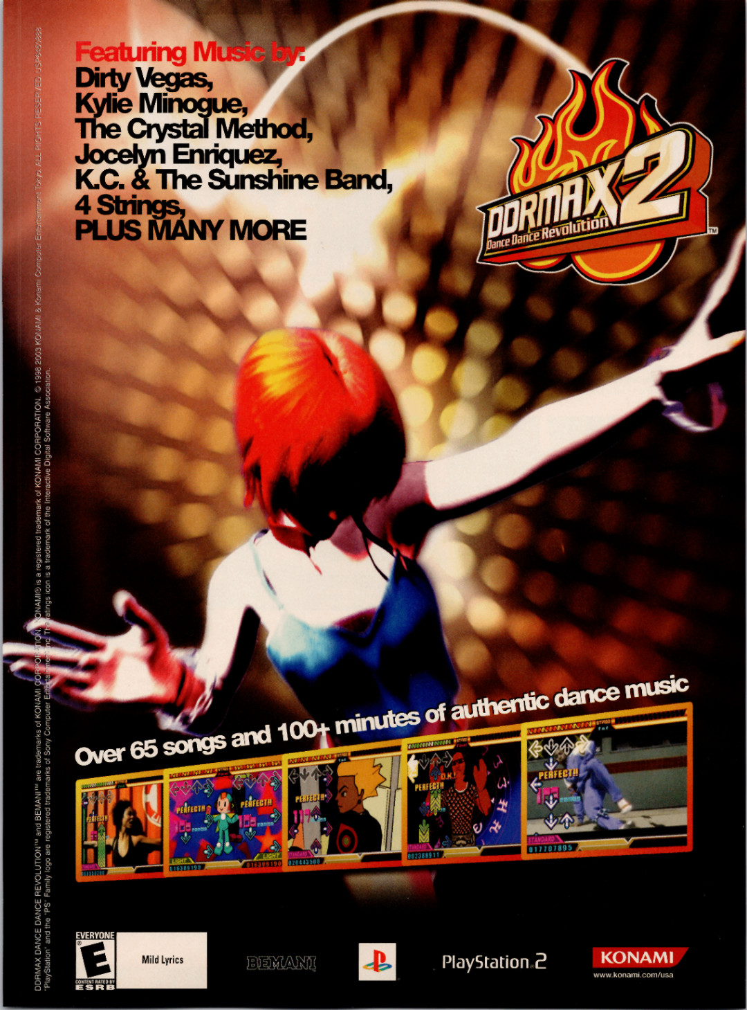 Konami DDRMAX2 Dance Dance Revolution PS2 2003 Vintage Print Ad Poster Promo Konami DDRMAX2 Dance Dance Revolution PS2 2003 Vintage Print Ad Poster Promo