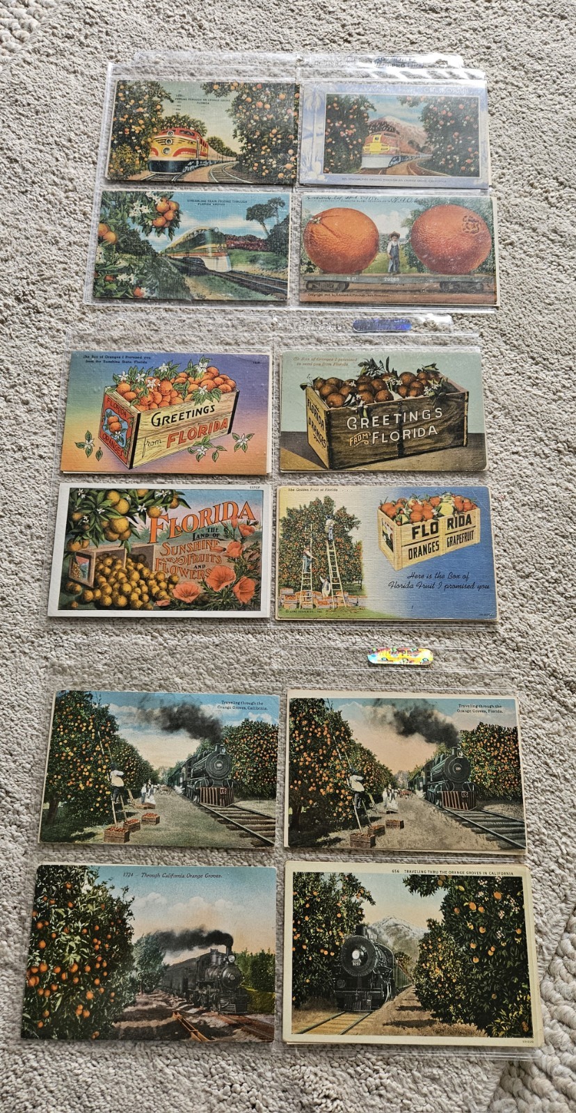 Large Collection Antique Florida Oranges Fruit Postcards Pickers Crates Trains Large Collection Antique Florida Oranges Fruit Postcards Pickers Crates Trains