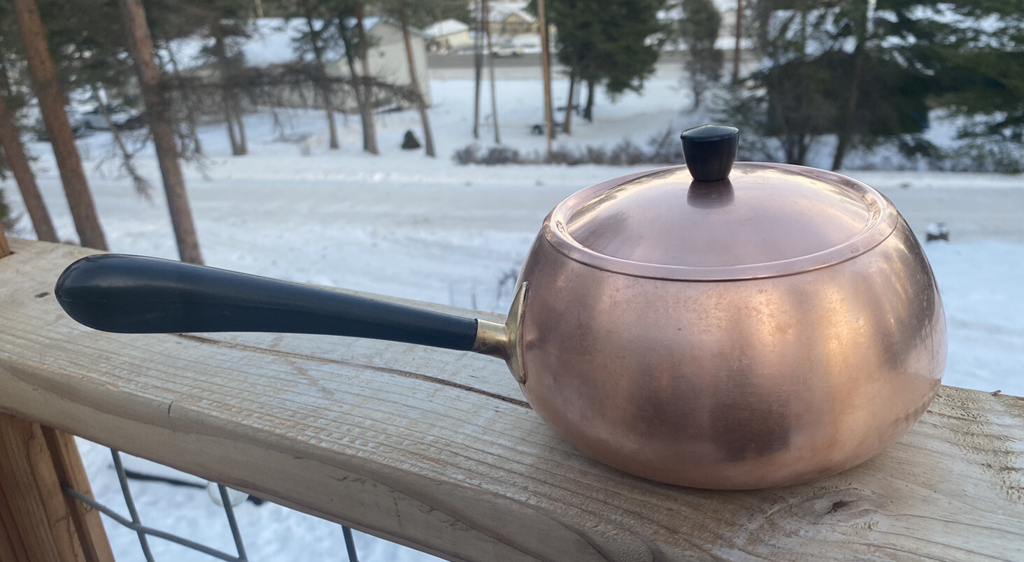 Vintage Metawa Holland Copper Sauce Pan Fondue Pot Cookware