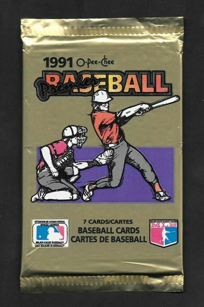 1991 OPC PREMIER BASEBALL , 1 PACK ( FACTORY SEALED ) New 
