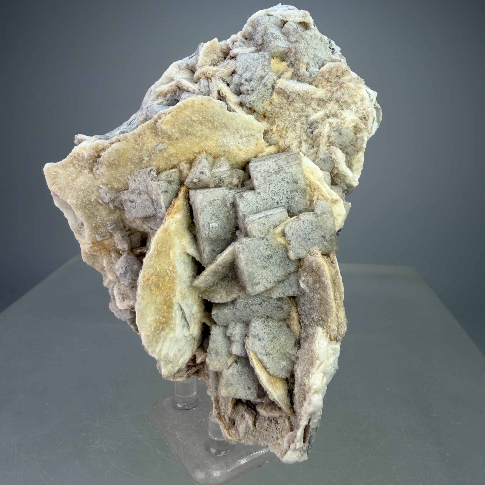 Nice Fluorite & Baryte Crystals: Tonuco Mountain, Dona Ana Co., New Mexico