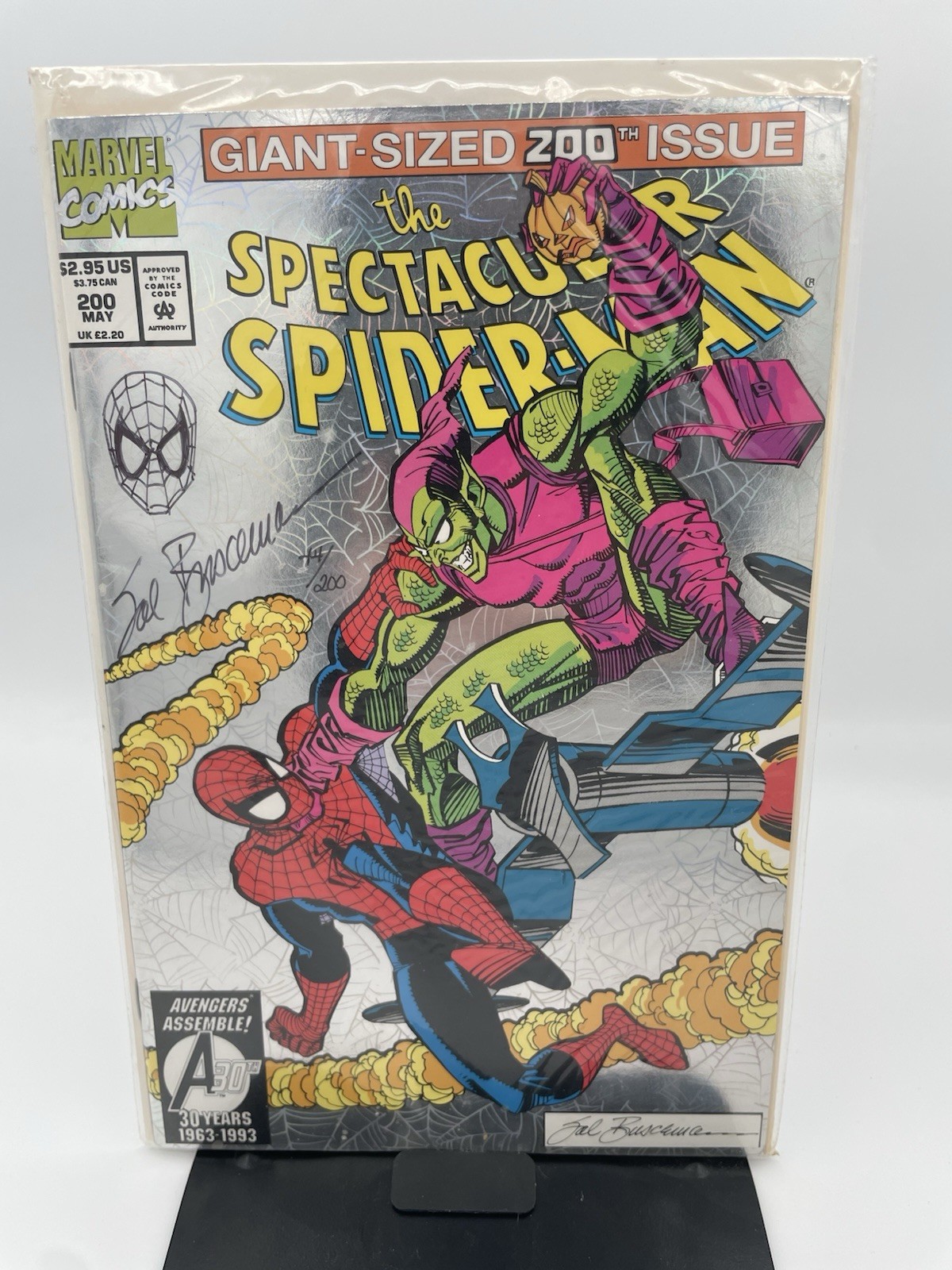 Marvel Comics Spectacular Spider-Man #200 Signed Sal Buscema w/ COA Marvel Comics Spectacular Spider-Man #200 Signed Sal Buscema w/ COA
